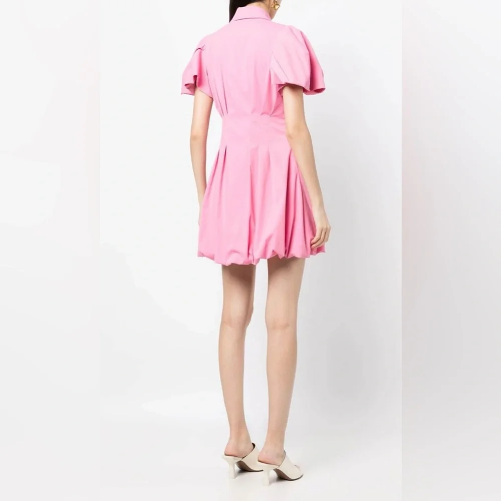 Simkhai CALLISTA PUFF SLEEVE DRESS -Pink - Picture 3 of 5